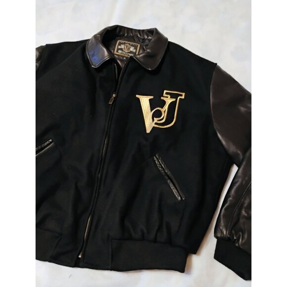 The Original HOLLOWAY Varsity Jacket Size XL Letterman Leather Wool Quilted - Picture 1 of 9